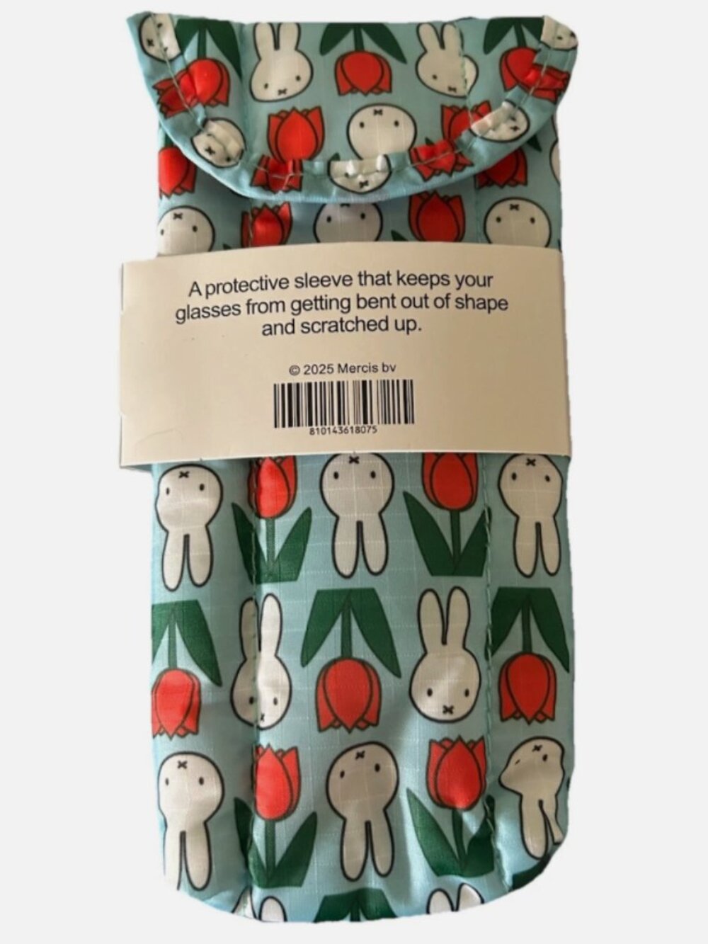 Rabbit Miffy Glasses Case Blue Puffy Cute Soft Eyeglass Sleeve Kawaii Gift Pouch
